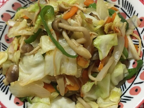 合わせダレで簡単★たっぷり野菜の柚子胡椒炒め☆